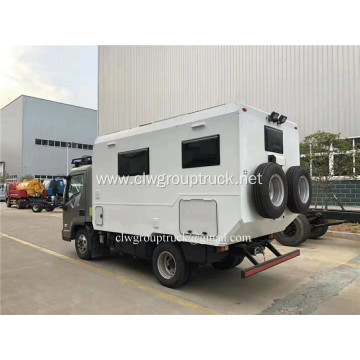 Cross country camping trailer with toilet